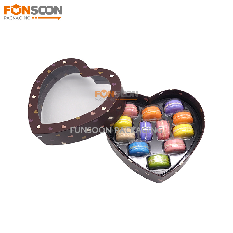 Heart Shaped 12 Macarons gift box