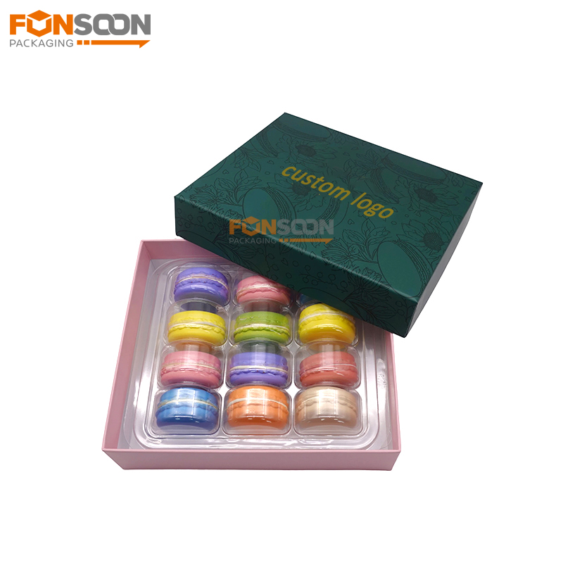 12 macaron luxury paper gift box with insert