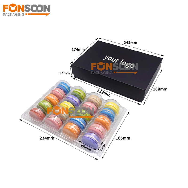 20 macaron luxury cardboard gift box with insert