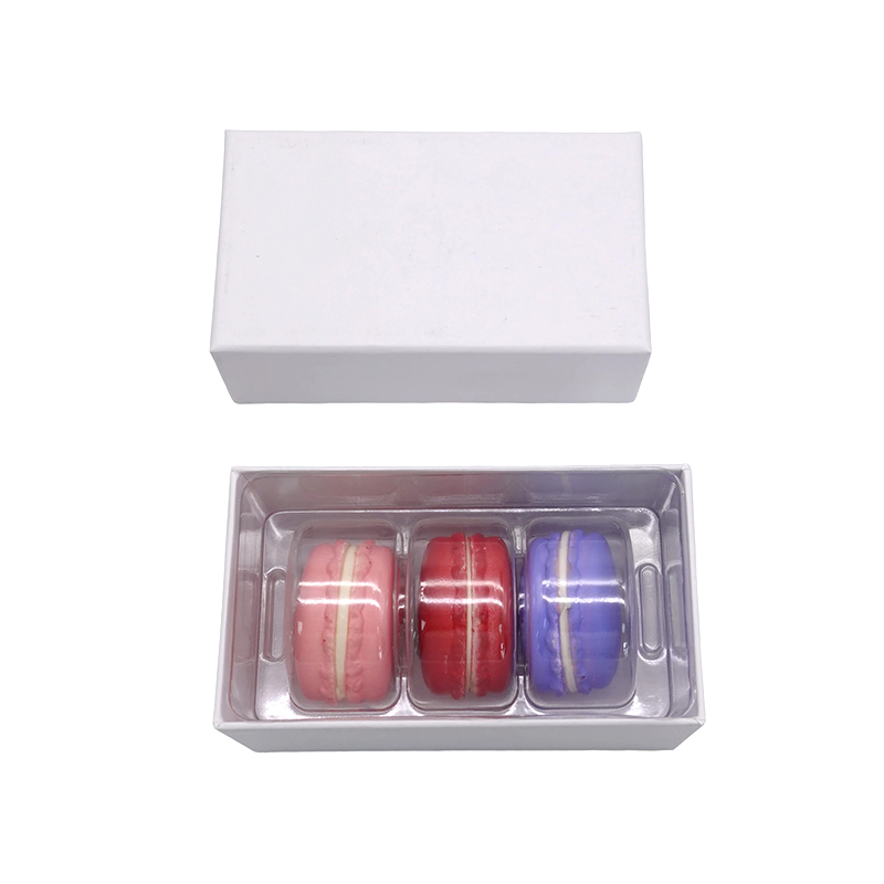 3 macaron luxury cardboard gift box with insert