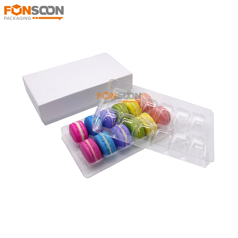 12 macaron luxury cardboard gift box with insert