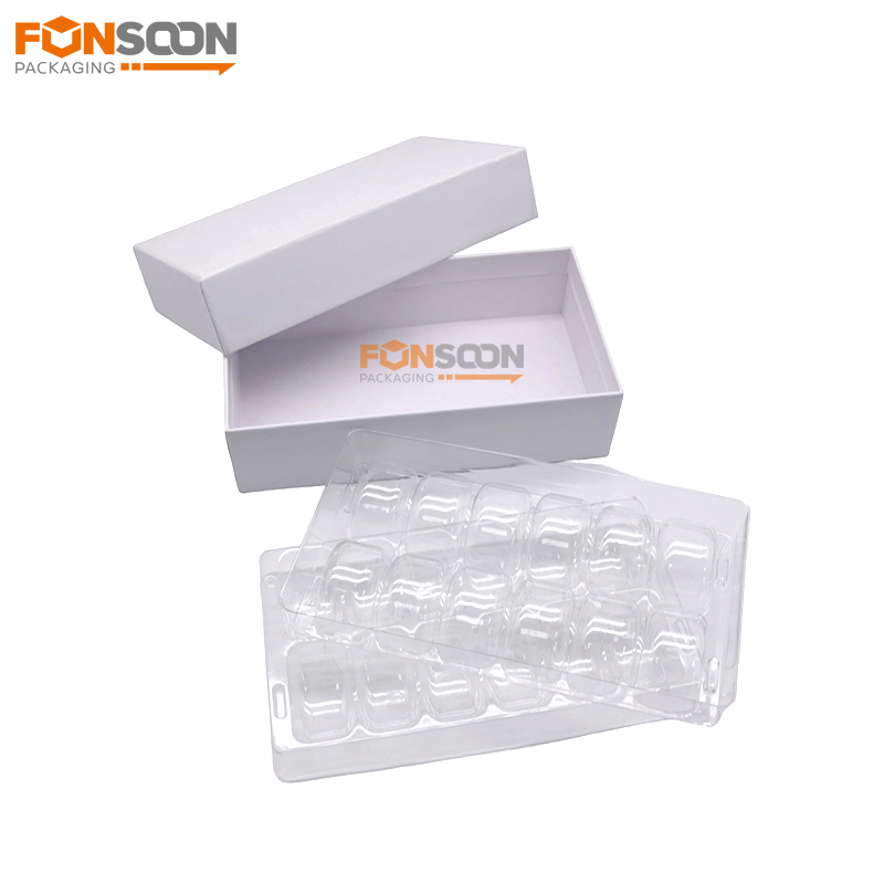 12 macaron luxury cardboard gift box with insert