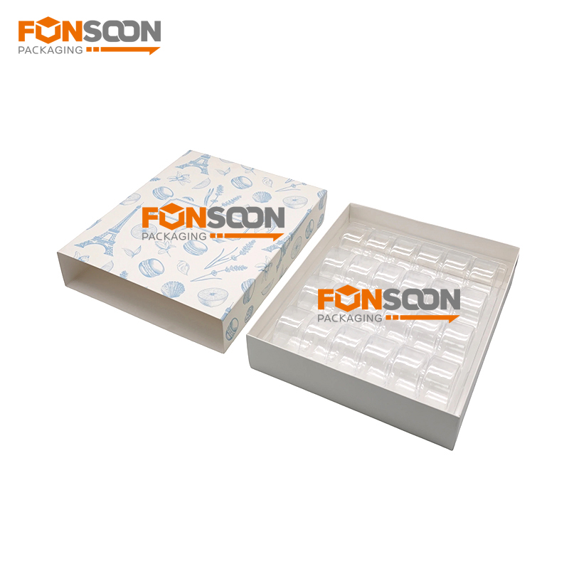 24 macarons Paper drawer box set