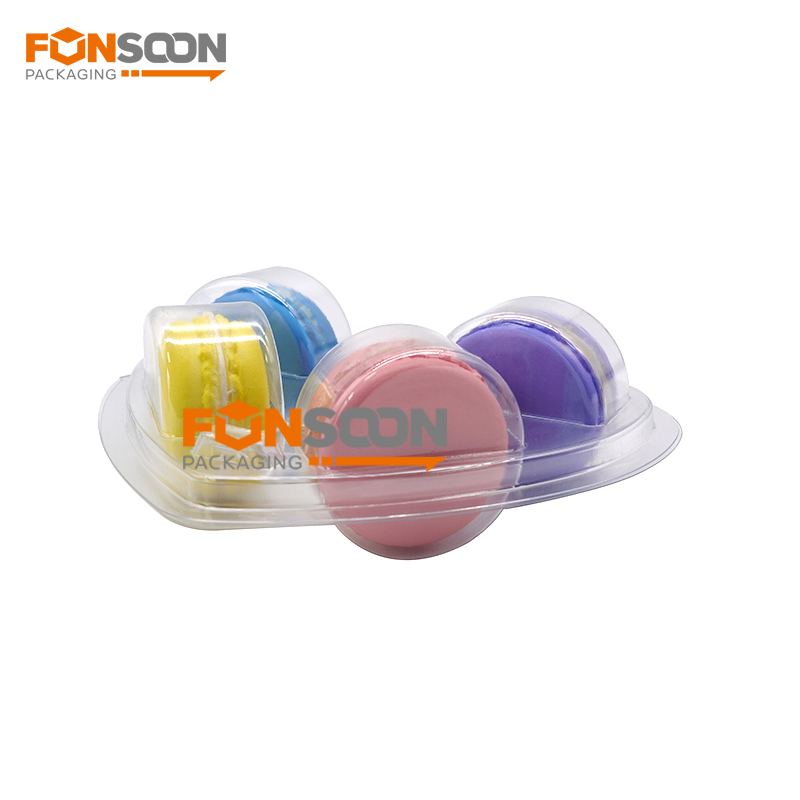 heart shape 4 holes macaron blister packaging