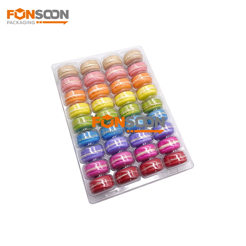 36 Cavities macarons clear blister display tray