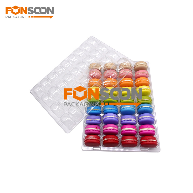 36 Cavities macarons clear blister display tray