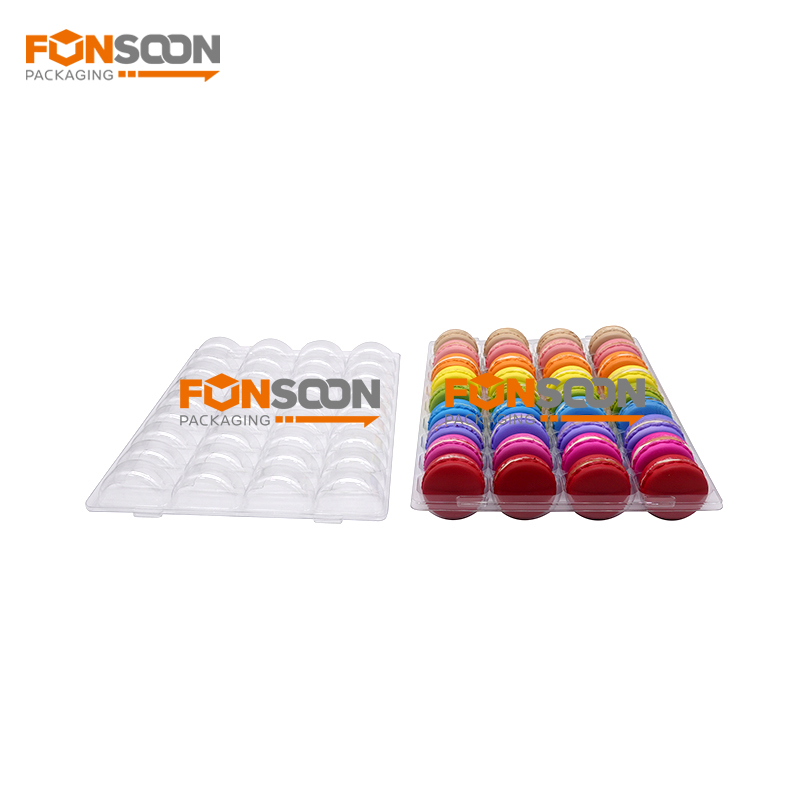 36 Cavities macarons clear blister display tray