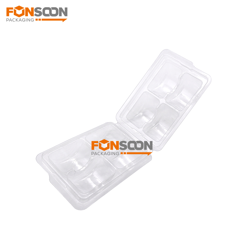 4 macarons clamshell blister box