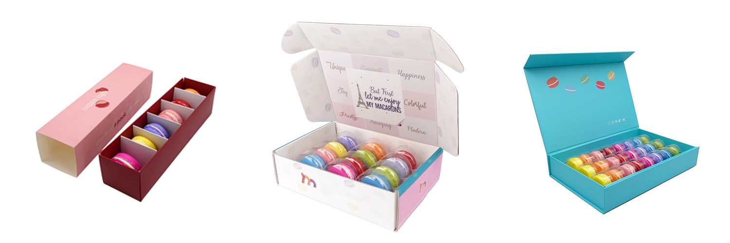 Macaron box size guide with 6 12 and 24 piece packaging options Macaron box size guide with 6 12 and 24 piece packaging options