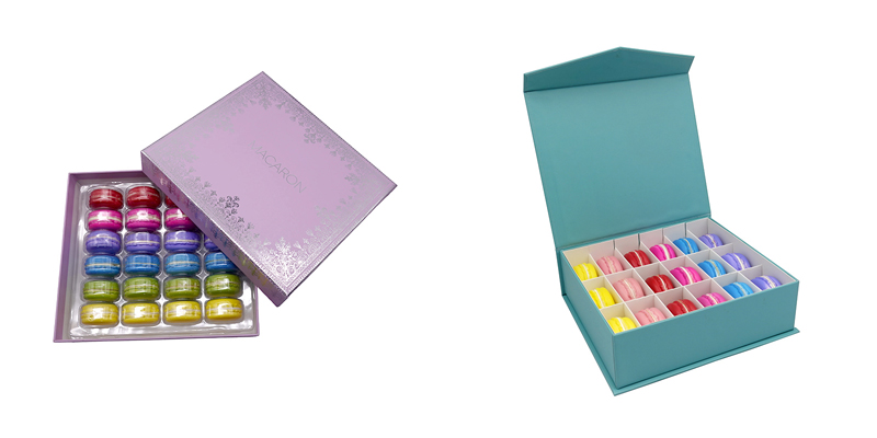 Luxury rigid macaron gift box packaging