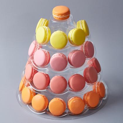 4 tier macaron tower plastic stand