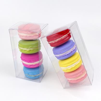 4 macaron clear PET box