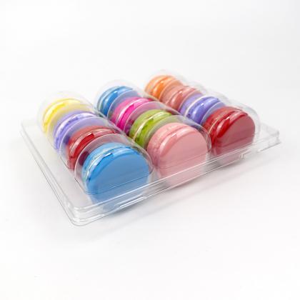 12 macarons clear blister tray