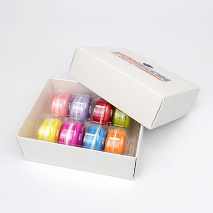 8 macarons paper packaging box