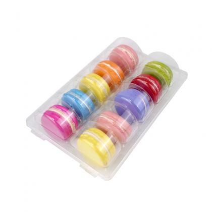 10 macarons clear blister tray