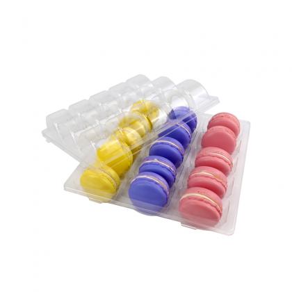 15 macarons clear blister tray