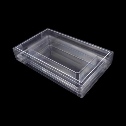 rectangle chocolate clear plastic box