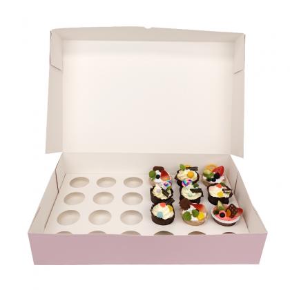 24 Cupcake paper box with insert