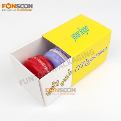 2 macarons paper drawer box