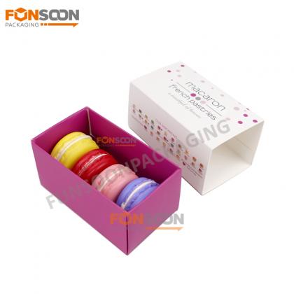 macaron food grade paper drawer box