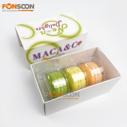 3 macarons paper drawer box set