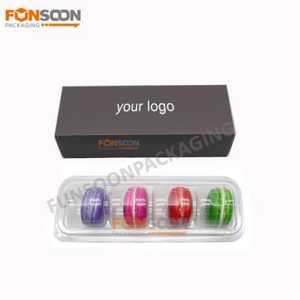 4 macaron paper box with insert