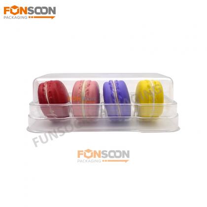 4 macarons clear blister tray