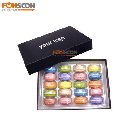 20 macaron luxury cardboard gift box with insert