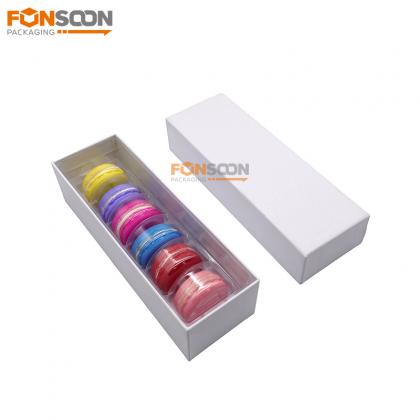 6 macaron luxury cardboard gift box with insert